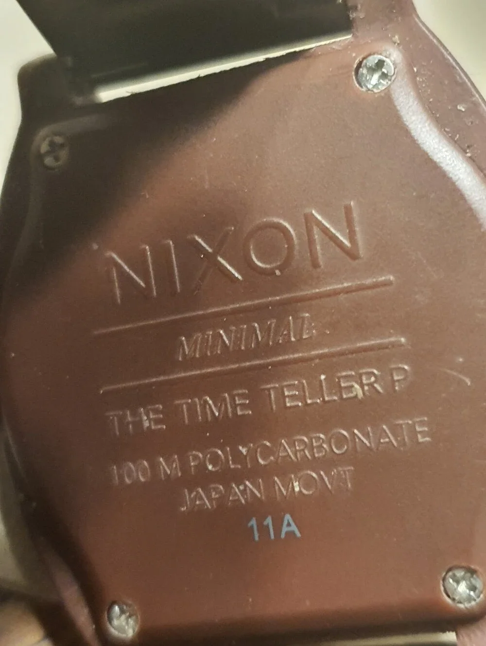 Nixon The Time Teller P Bordeaux/Bronze Stainless Steel Men's Watch